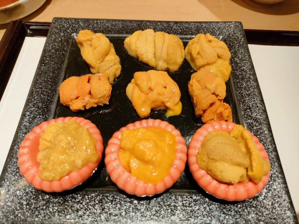 雲丹9種食べ比べ