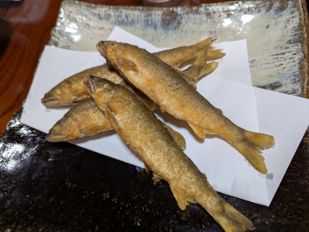 鮎のから揚げ